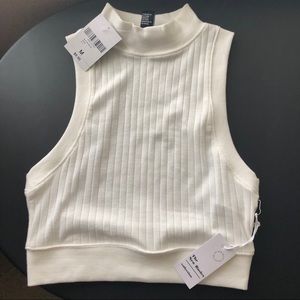 White Crop Top!!! BRAND NEW WITH TAGS